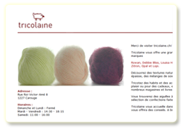 Metah, exemple site: Tricolaine.ch